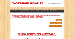Desktop Screenshot of chopsbowl.com