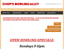 Tablet Screenshot of chopsbowl.com